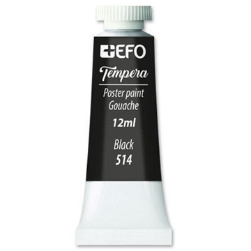 Εικόνα της ΤΕΜΠΕΡΑ +EFO 12ml BLACK-ΜΑΥΡΟ Νo514 σωληνάριο