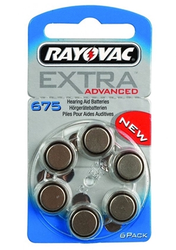 Picture of ΜΠΑΤΑΡΙΕΣ RAYOVAC EXTRA No675 6pack ΑΚΟΥΣΤΙΚΩΝ ΒΑΡΥΚ.