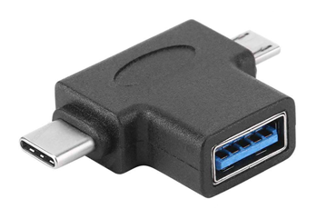 ΑΝΤΑΠΤΟΡΑΣ USB 3.1 Type-C σε USB female, 10Gbps, μαύρο,POWERTECH