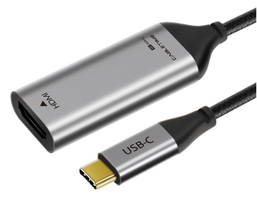 ΑΝΤΑΠΤΟΡΑΣ CABLETIME αντάπτορας USB-C σε HDMI C160, 4K/60HZ, 0.15m, μαύρος