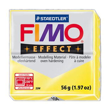 ΠΗΛΟΣ FIMO EFFECT 8020 TRANSPARANT YELLOW No104