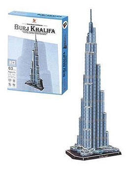 Εικόνα της ΠΑΖΛ Charmland 3D "Burj Khalifa" Υ66x25x22εκ. 63 τεμαχίων