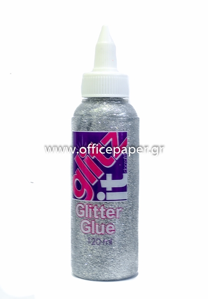 ΧΡΥΣΟΚΟΛΛΑ GLITZ-IT 120ml SILVER ΑΣΗΜΙ