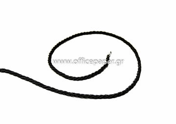 Picture of ΚΟΡΔΕΛΑ ΤΡΙΚΛΩΝΗ ΣΑΤΙΝΕ 3mm X 50m ΜΑΥΡΗ No38485