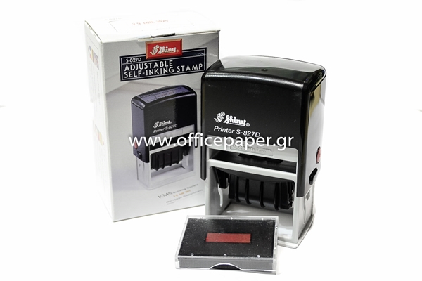 ΣΦΡΑΓΙΔΑ SHINY S-827 ΗΜΕΡ.+ΠΛΑΙΣΙΟ 3,0cmX5.0cm ΕΛΛΗΝΙΚΗ ΕΩΣ 2027