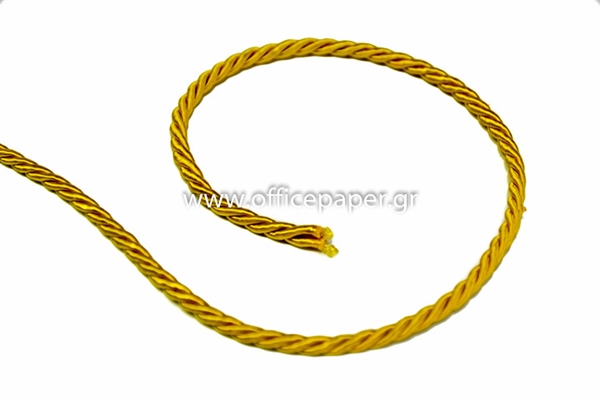 ΚΟΡΔΕΛΑ ΤΡΙΚΛΩΝΗ ΣΑΤΙΝΕ 3mm X 50m  ΩΧΡΑ No38485