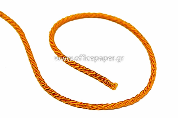 ΚΟΡΔΕΛΑ ΤΡΙΚΛΩΝΗ ΣΑΤΙΝΕ 3mm X 50m ΠΟΡΤΟΚΑΛΙ No38485