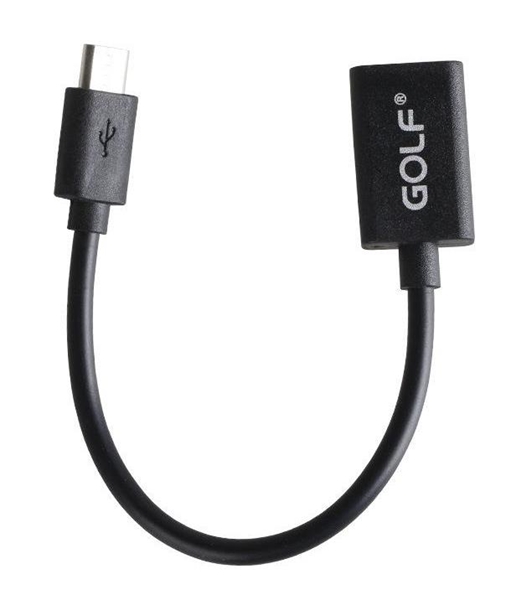 ΚΑΛΩΔΙΟ USB  MICRO OTG  0,10M GOLF GC-06-BK
