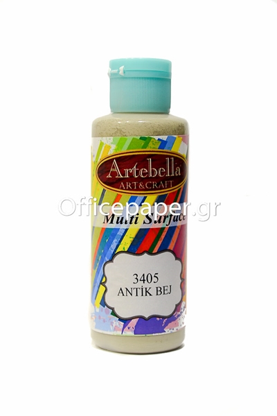 ΑΚΡΥΛΙΚΟ ΧΡΩΜΑ ARTEBELLA MULTI SURFACE 130CC ΜΠΕΖ ΑΝΤΙΚ  No3405