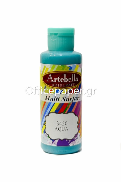ΑΚΡΥΛΙΚΟ ΧΡΩΜΑ ARTEBELLA MULTI SURFACE 130CC ΘΑΛΑΣΣΙ AQUA No3420