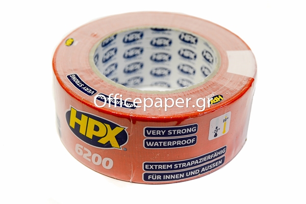 ΤΑΙΝΙΑ ΥΦΑΣΜΑΤΙΝΗ HPX 6200 DUCT TAPE 48mmΧ25Μ ΚΟΚΚΙΝΗ 396gr