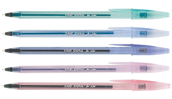 ΣΤΥΛΟ BIC CRISTAL FOR HER 1.0mm ΜΠΛΕ ΜΕΛΑΝΗ ΕΞΩΤ.ΠΡΑΣΙΝΟ