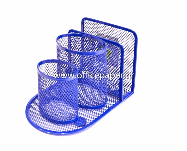 ΜΟΛΥΒΟΘΗΚΗ ΜΕΤΑΛΙΚΗ ΣΥΡΜΑ 2 ΜΟΛΥΒ.+ΦΑΚΕΛΟΣΤΑΤΗ ΜΠΛΕ 10Χ10Χ14εκ.