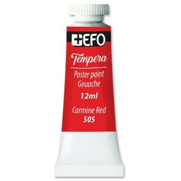 Εικόνα της ΤΕΜΠΕΡΑ +EFO 12ml CARMIN RED-ΚΟΚΚΙΝΟ Νo505 σωληνάριο