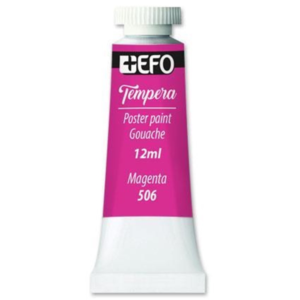 ΤΕΜΠΕΡΑ +EFO 12ml MAGENTA-ΜΑΤΖΕΝΤΑ Νo506 σωληνάριο