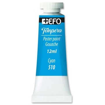 Εικόνα της ΤΕΜΠΕΡΑ +EFO 12ml CYAN-ΓΑΛΑΖΙΟ No510 σωληνάριο