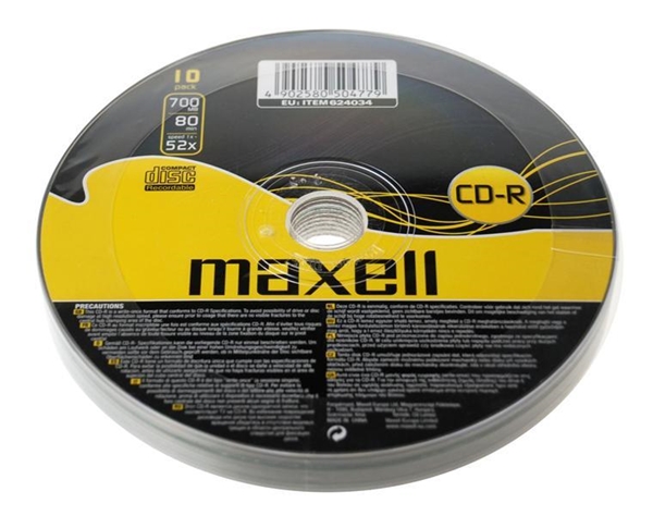 CD-R MAXELL 4,7GB X16 120min 10PACK