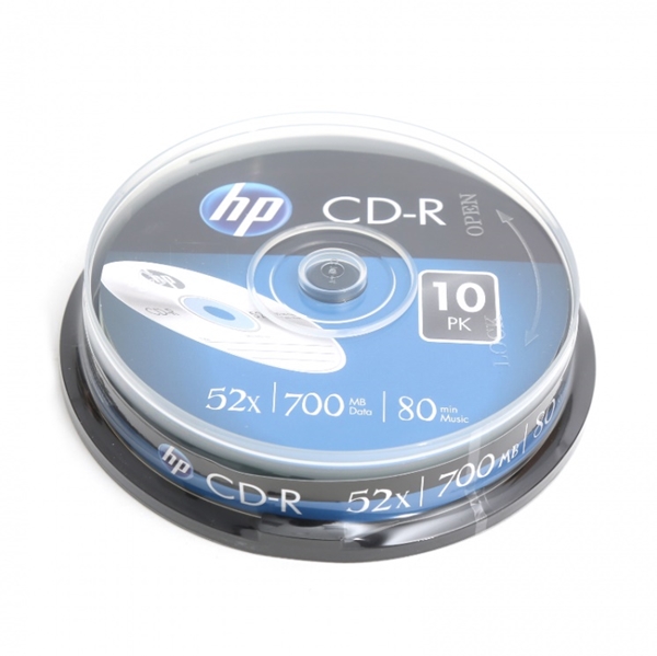 CD-R HP 700ΜΒ Χ52 cake 10τεμ.
