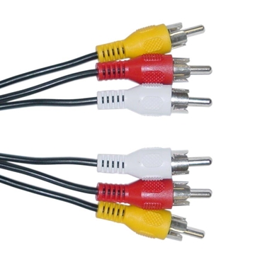Picture of ΚΑΛΩΔΙΟ POWERTECH 3xRCA Male/3xRCA Male (red,white,yellow) 1,5m