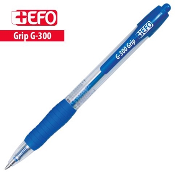 Εικόνα της ΣΤΥΛΟ +EFO G-300 medium ΜΠΛΕ 1.00mm GRIP ΜΕ ΚΟΥΜΠΙ