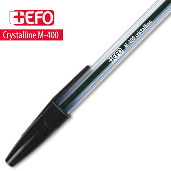 ΣΤΥΛΟ +EFO M-400 medium ΜΑΥΡΟΣ 1.00mm CRYSTALINE
