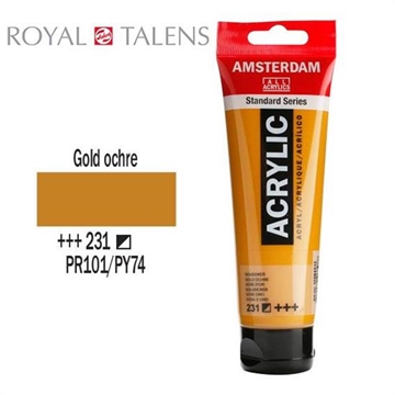 Εικόνα της ΑΚΡΥΛΙΚΟ ΧΡΩΜΑ AMSTERDAM 120ml GOLD OCHRE  σωληνάριο N231