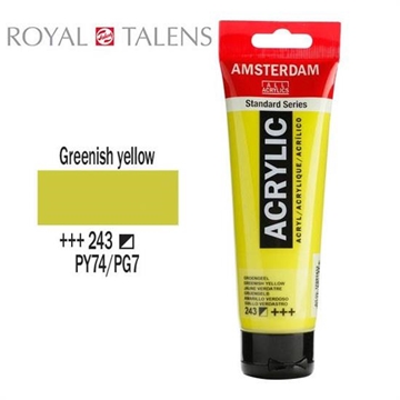 Εικόνα της ΑΚΡΥΛΙΚΟ ΧΡΩΜΑ AMSTERDAM 120ml GREENISH YELLOW σωληνάριο N243