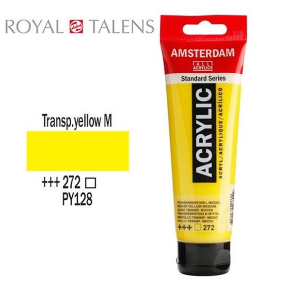 ΑΚΡΥΛΙΚΟ ΧΡΩΜΑ AMSTERDAM 120ml TRANSP.YELLOW M  σωληνάριο N272