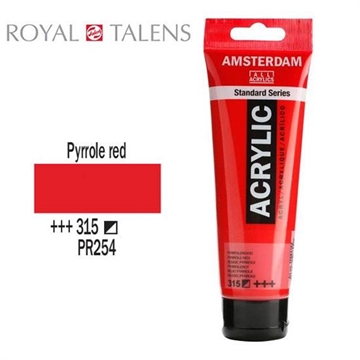 Εικόνα της ΑΚΡΥΛΙΚΟ ΧΡΩΜΑ AMSTERDAM 120ml PYRROLE RED σωληνάριο N315