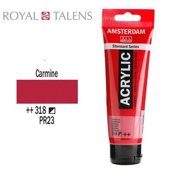 Εικόνα της ΑΚΡΥΛΙΚΟ ΧΡΩΜΑ AMSTERDAM 120ml CARMINE RED σωληνάριο N318