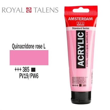 Εικόνα της ΑΚΡΥΛΙΚΟ ΧΡΩΜΑ AMSTERDAM 120ml QUINCRIDONE ROSE σωληνάριο N385