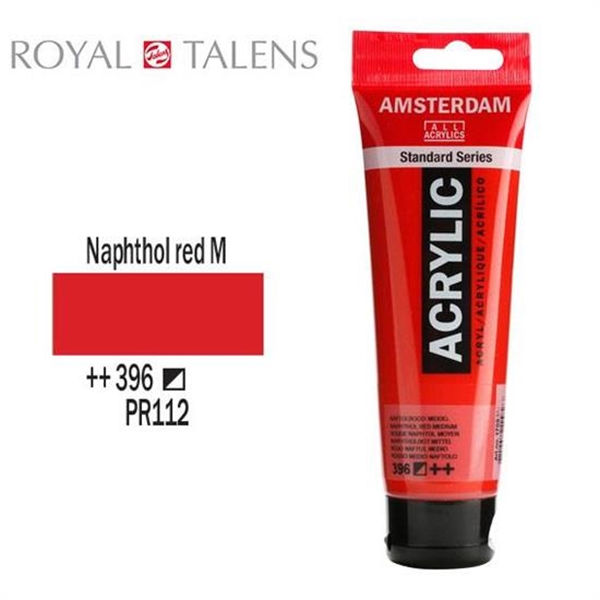 ΑΚΡΥΛΙΚΟ ΧΡΩΜΑ AMSTERDAM 120ml NAPHTHOL RED M σωληνάριο N396