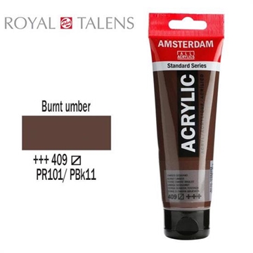 Εικόνα της ΑΚΡΥΛΙΚΟ ΧΡΩΜΑ AMSTERDAM 120ml BURNT UMBER σωληνάριο N409