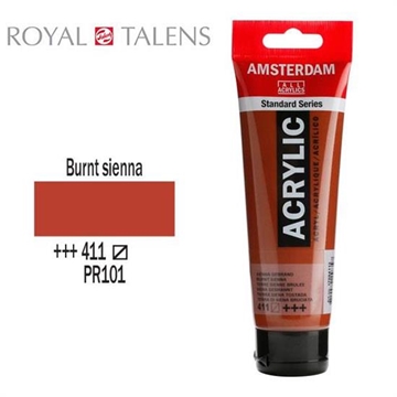 Εικόνα της ΑΚΡΥΛΙΚΟ ΧΡΩΜΑ AMSTERDAM 120ml BURNT SIENNA σωληνάριο N411