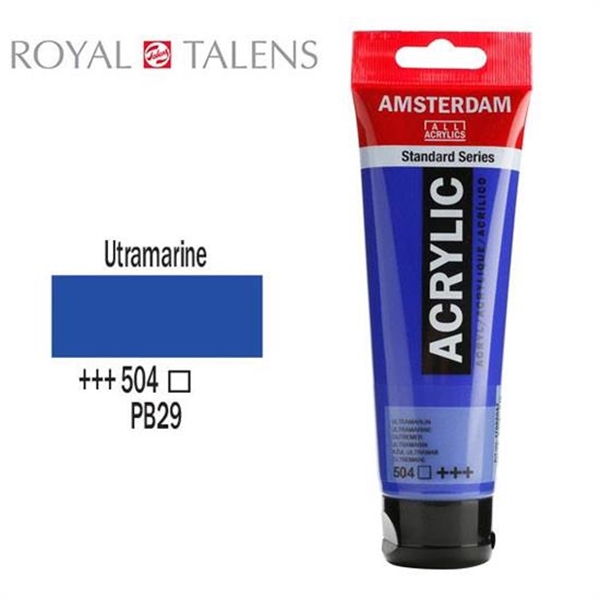 ΑΚΡΥΛΙΚΟ ΧΡΩΜΑ AMSTERDAM 120ml ULTRAMARINE σωληνάριο N504