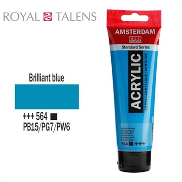 Εικόνα της ΑΚΡΥΛΙΚΟ ΧΡΩΜΑ AMSTERDAM 120ml BRILLIANT BLUE σωληνάριο N564