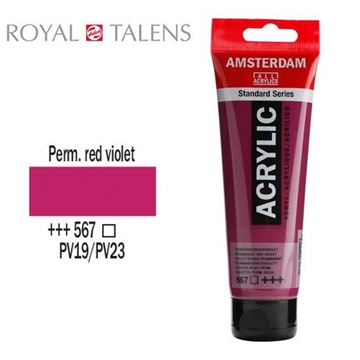 Εικόνα της ΑΚΡΥΛΙΚΟ ΧΡΩΜΑ AMSTERDAM 120ml PERM RED.VIOLET σωληνάριο N567