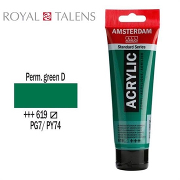 Εικόνα της ΑΚΡΥΛΙΚΟ ΧΡΩΜΑ AMSTERDAM 120ml PERM.GREEN D σωληνάριο N619