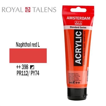 Εικόνα της ΑΚΡΥΛΙΚΟ ΧΡΩΜΑ AMSTERDAM 120ml NAPHTHOL RED LIGTH σωληνάριο N398