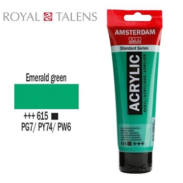 Εικόνα της ΑΚΡΥΛΙΚΟ ΧΡΩΜΑ AMSTERDAM 120ml EMERALD GREEN σωληνάριο  N615