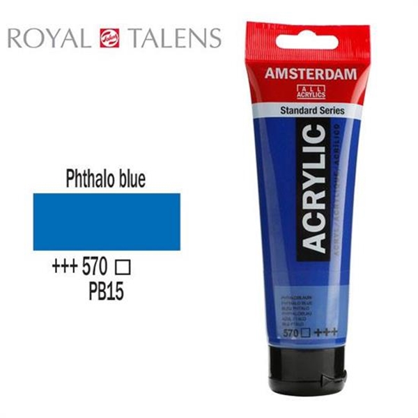 ΑΚΡΥΛΙΚΟ ΧΡΩΜΑ AMSTERDAM 120ml PHTHALO BLUE σωληνάριο N570