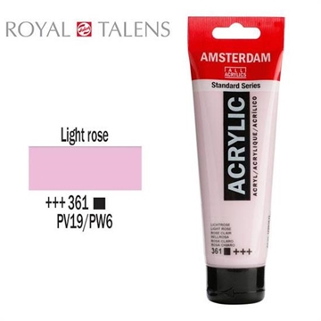 Εικόνα της ΑΚΡΥΛΙΚΟ ΧΡΩΜΑ AMSTERDAM 120ml LIGHT ROSE σωληνάριο N361