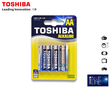 ΜΠΑΤΑΡΙΕΣ TOSHIBA HIGH POWER AA LR06 4ΤΕΜ 1.5V ALKALINE Λήξη:2028