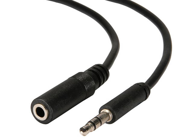 ΚΑΛΩΔΙΟ AUDIO ΠΡΟΕΚΤΑΣΗ JACK 3,5Μ/F  5M ΜΑΥΡΟ POWERTECH