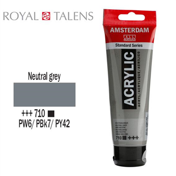 ΑΚΡΥΛΙΚΟ ΧΡΩΜΑ AMSTERDAM 120ml NEUTRAL GREY σωληνάριο  N710