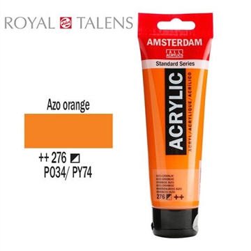 ΑΚΡΥΛΙΚΟ ΧΡΩΜΑ AMSTERDAM 120ml AZO ORANGE σωληνάριο N276