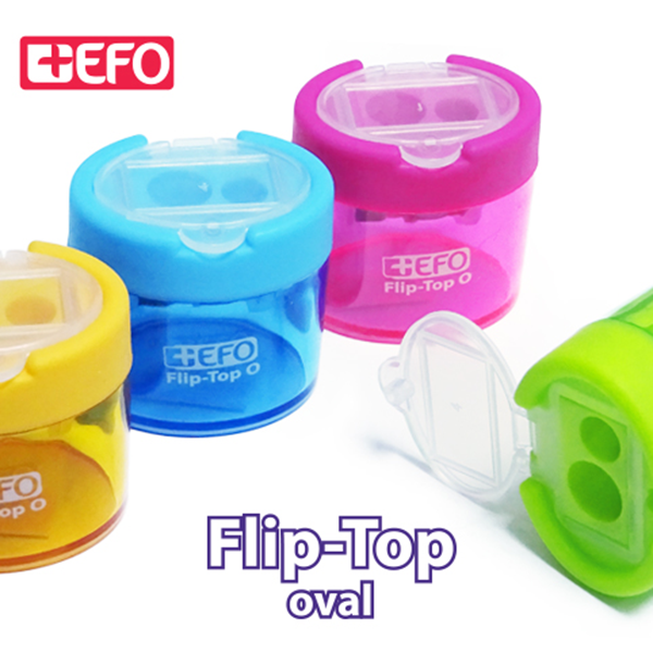 ΞΥΣΤΡΑ +EFO ΒΑΡΕΛΑΚΙ FLIP-TOP OVAL 380251 ΠΟΡΤΟΚΑΛΙ 4Χ4.5ΧΦ3.5cm