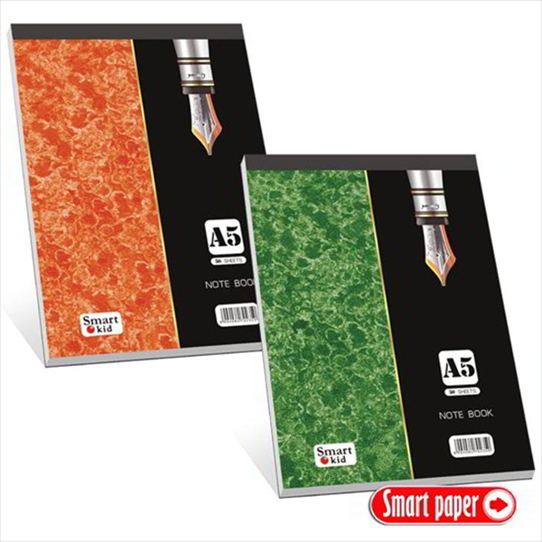 ΜΠΛΟΚ ΓΡΑΦΗΣ Α5 (15Χ21cm) SMART PEN ΣΠΙΡΑΛ  50Φ ΡΙΓΕ ΑΣΟΡΤΙ ΕΞΩΦΥΛΛΑ