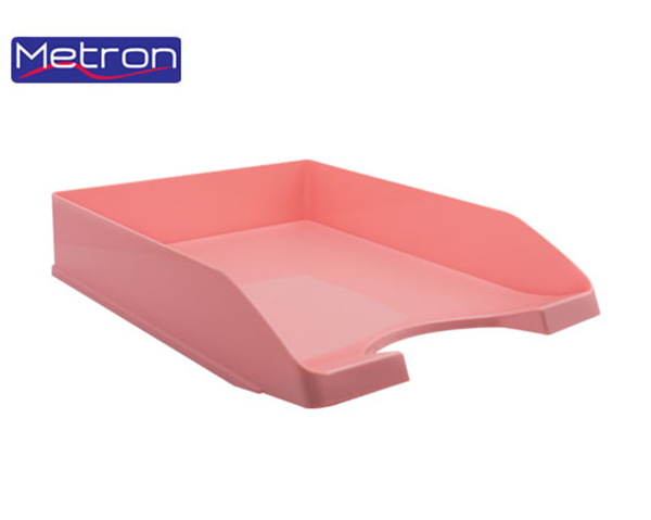 ΔΙΣΚΟΣ ΕΓΓΡΑΦΩΝ METRON PASTEL ΡΟΖ 25Χ34Χ6,5cm A4