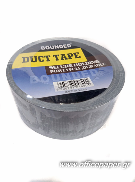 ΤΑΙΝΙΑ ΥΦΑΣΜΑΤΙΝΗ BOUNDED DUCT TAPE 48mmΧ30Μ  ΜΑΥΡΗ 295gr